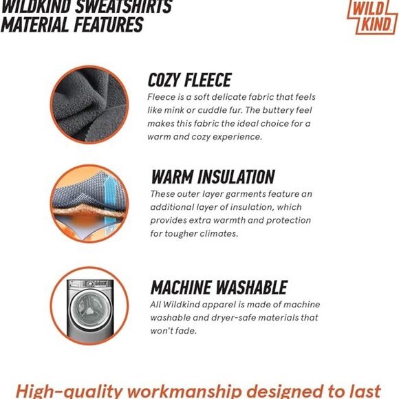 Wildkind Eagle Bird Scout American Eagles Flight Jacket Sweater Unisex Blue L-2X - Picture 7 of 7